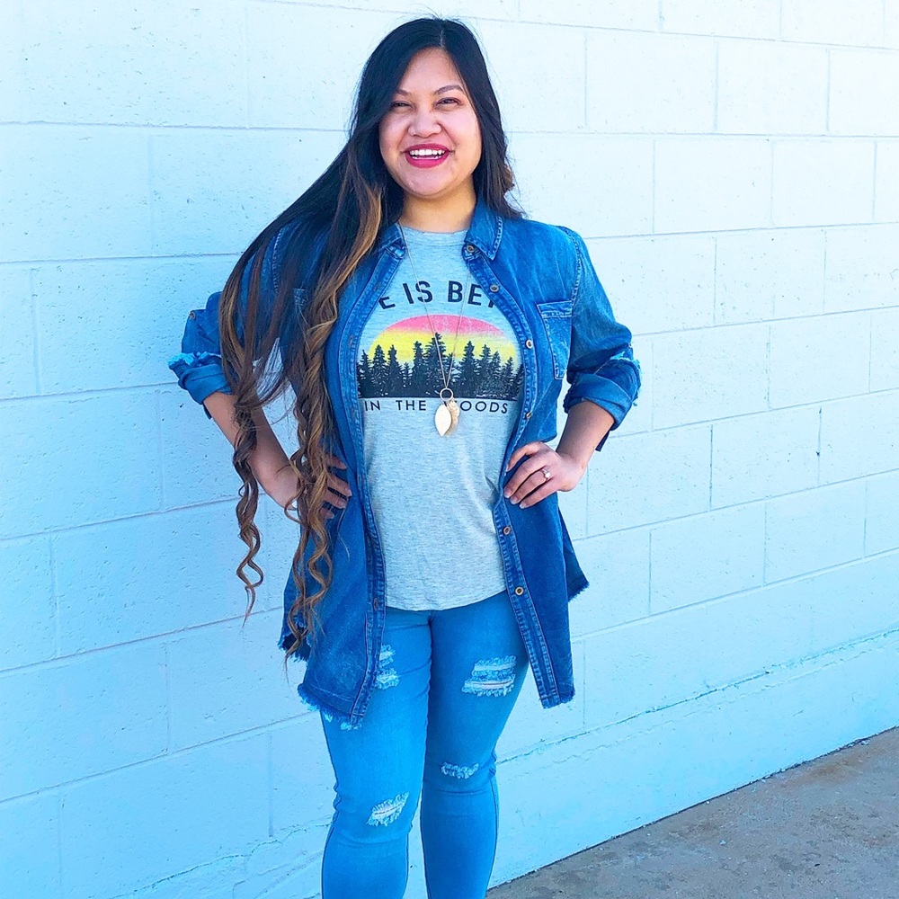 Sweet Claire “Life Is Better” Graphic Muscle Tee